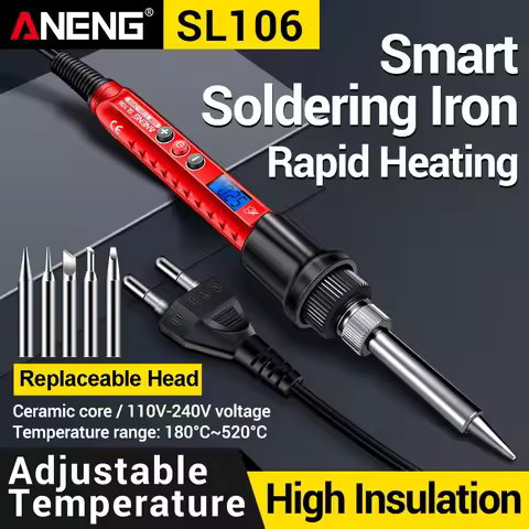 Smart Electric Soldering Irons 60W Adjustable Temperature 180°C~520°C Welding Solder Rework Electric