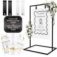 50"X30“ Wedding Welcome Sign Stand Wedding Sign Stand Holder Heavy Duty Floor Stand Easel for Weddin