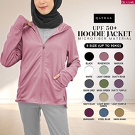 QAYRAA UPF50+ Cap Jacket Jogging Jacket Sport Anti-UV Hoodie /Size S-3XL/Black/Blue/Maroon/Grey/Dust
