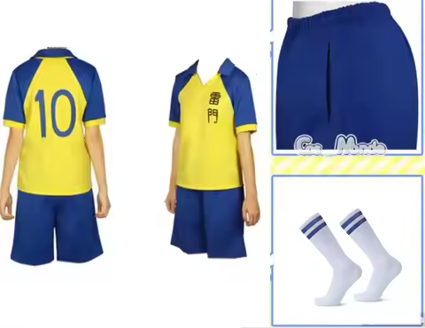 Anime Inazuma Eleven Rachel Naomi Cosplay Costume Blue Ramen School Summer Football Trikot