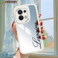 Jinsouwe Cellphone Case For OPPO Reno8 5G Reno 8 5G reno85g Cases For Girls Fashion Letter Ultra-thi