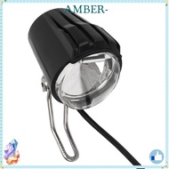 AMBER Bicycle Headlight, 3 Pin 2.4W Bike LED Headlight, Durable DC 12V To 60V IPX4 Waterproof Super 