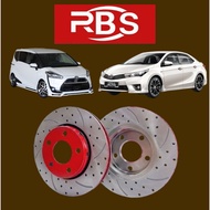 RBS SPORT FRONT DISC ROTOR TOYOTA SIENTA/ALTIS 2008-2018