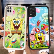 DJ-47 spongebob Silicone Casing black and white for OPPO Realme Narzo 30 A54 8S V13 8 Q3 Pro 5G