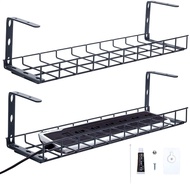 Khay Quản Lý Cáp Khay Quản Lý Cáp Dưới Bàn Khay Cáp Kim Loại Để Giấu Dây Cáp Và Dây Nguồn Khay Quản