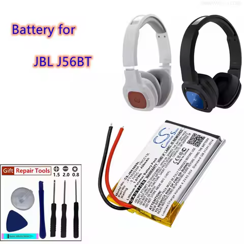 Wireless Headset Battery 3.7V/450mAh, FT582535P, YRCC13L for JBL J56BT