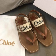 CHLOE Sandals of the Same Style 2021 New T-shaped Flip Flops the Same Style of Summer Fashion Star F