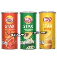 Lays STAX Spicy Prawn Potato Chips / Sour Cream 70gr - Lay's STAX