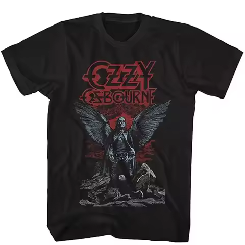 Summer New Ozzy Osbourne Rock Band Print Print T-shirt Men Women Short Sleeve T-shirt High Quality S