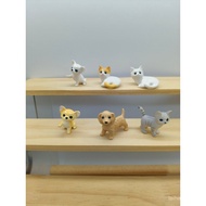 Hot-selling Bulk Cartoon Anime Small Animal Cat Dog Doll Model Ornaments 9VUM