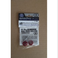 Tamiya 95404 HG Lightweight 19mm Aluminum Ball-Race Rollers (Ringless/Red)
