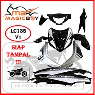 MAGICBOY MAGIC BOY COVERSET LC135 135LC V1 OLD EXCITER BLACK / SILVER BLACK / EXCITER GP HITAM