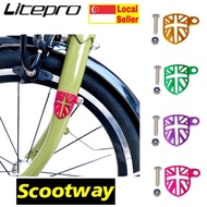 Litepro Front Fork Cable Guard For Trifold Bicycle