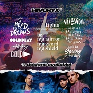 #TRENDING「COLDPLAY」COLDPLAYERS MERCHANDISE FAN ART CONCERT DESIGN CAR DECAL AUTOMOTIVE DIE-CUT VINYL