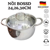 BOSSD 24,26,30cm stainless steel pot, stainless steel pot, chicken boiling pot, large stainless stee