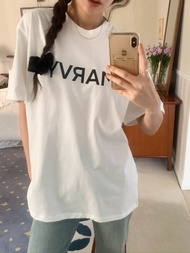 a marvy soft oversize tee (black letter)