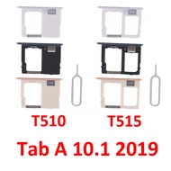 For Samsung Galaxy Tab A 10.1 2019 T510 T515 SIM Chip Micro SD Card Tray Holder Pocket Part Black Si