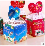 12/set M large Christmas gift box / safe box / apple box / decorative gift / Christmas apple box