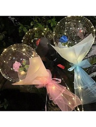 1入組20吋浪漫透明波波氣球,適用於情人節和婚禮,適合情侶和裝飾