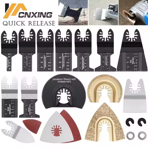 Multifunction Universal Saw Blades Set Oscillating Quick Release For Renovator Woodworking DIY Power
