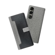 CASE SHOP SONY Xperia 1 VI 前收納側掀皮套-黑