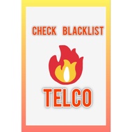 CHECK BLACKLIST TELCO