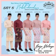[SET 5] Baju Melayu NABIL AHMAD by JAKEL Baju Melayu Cekak Musang Baju Raya 2024 Slim Fit