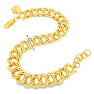 Top Cash Jewellery 916 Gold Small Width Lipan Bracelet