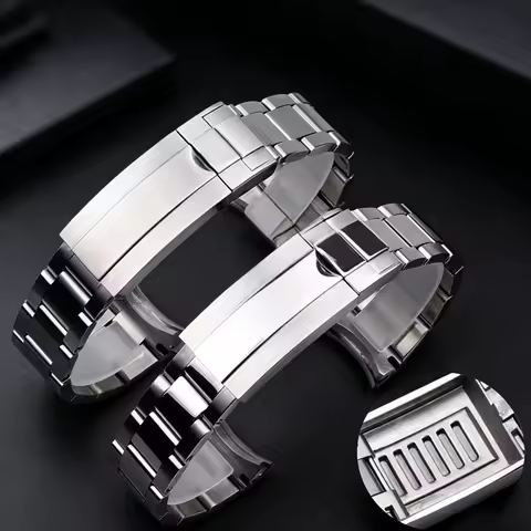 for Rlx Daytona Oyster 21mm 20mmPerpetual Submariner Seiko NH35 Watch Strap wrist bracelet solid sta
