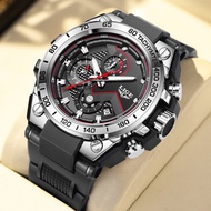 LIGE Luxury Men's Electronic Watch Sport Multi functional Waterproof Calendar Night Light Fashion Me