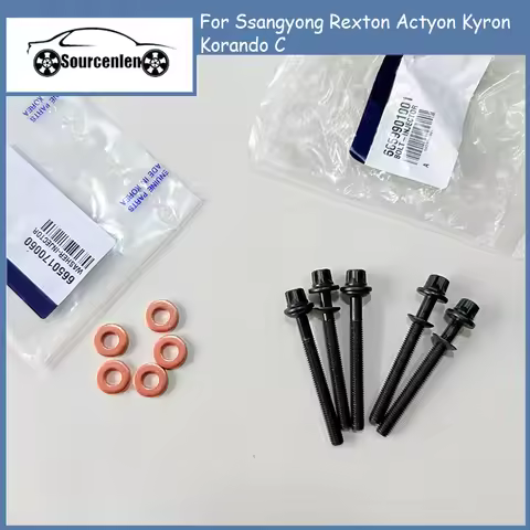 New Genuine Injector Bolts OEM 6659901001 for Ssangyong Rexton Actyon Kyron Korando C 6650170060