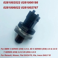 OE 0281002522 0281006186 0281006022 Common Rail Fuel Pressure Sensor 0281002909 For BMW 3 5 7 SERIES