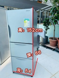 雪櫃 日立 Hitachi RSG28GPH(265公升) 銀色玻璃面 152CM高 迷你三門 二手電器 清倉大減價 最新款 貨到付款 精選貨品 香港二手 洗衣機 二手雪櫃 搬屋 傢俬 家庭用品 拆舊