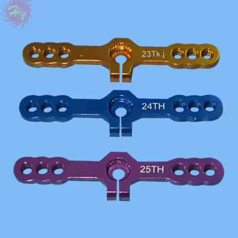 1 PC Two Way 23T/24T/25T CNC Metal RC Servo Arm Horn Super Heavy Duty Servo Arms For RC Accessories 