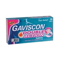 GAVISCON DOUBLE ACTION TABLETS 250MG 16S (EXP:08/2025)