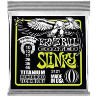 ERNIE BALL® 3121 สายกีตาร์ไฟฟ้า เบอร์ 10 แบบเคลือบ วัสดุไทเทเนียม ของแท้ 100% รุ่น RPS Coated Regula