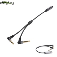 ZHANGHONG 6.35mm Female to Dual Male, 6.35mm Connector 30cm Length 1/4in Stereo to Dual 6.35mm Mono,
