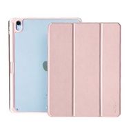 MUTURAL CLEAR FOLIO WITH APPLE PENCIL HOLDER ( เคส IPAD 9.7 (2017)/(2018) )-PINK (ชมพู)