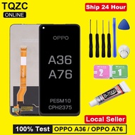 TQZC Original LCD For OPPO A36 / OPPO A76 LCD Display Touch Screen Digitizer Assembly Replacement