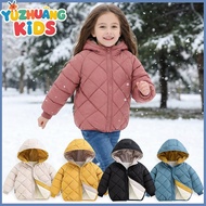 3-10Y Kids Winter Coat Kids'  Zip-up Windproof Hoodie children's coat
