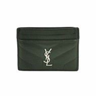 Saint Laurent LouLou羊皮純色YSL標誌絎縫卡包包