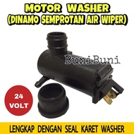 Motor Washer 24V / Dinamo Tabung Air Wiper / Semprotan Air Wiper Mobil Truk PS 100 Colt Diesel 24 Vo