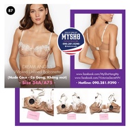 [Size 34A/A75 - 87] Dream Angels Wicked Unlined Balconette Bra (Nude Coco - Underwire - No foam)