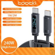Toocki PD240W 140W 100W 60W Type C to Type C Super Fast Charging Cable USB C PD3.1 480Mbps Data Cabl