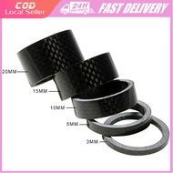 5pcs/set Bike Headset Spacer 5mm Mountain Bike Carbon Spacer Bicycle Accessories