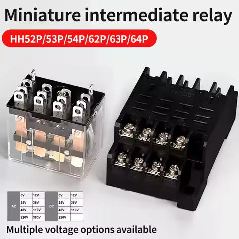 10 PCS For Wholesale Miniature Control Relays Small Intermediate Relay AC 12V DC C24 AC220 HH52P HH5
