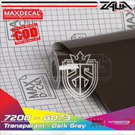 Skotlet Maxdecal  hitam tranparan Drak grey 7200 G073 (hitam tranparan 60%)  /skotlet motor / skotle