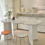 Table Special-Shaped Simple Dining Table Small Apartment Desk Modern Island Wave Desk Designer B & B