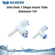 Reverse Osmosis Fittings ST023-A T-Shape Insert Tube Diameter 1/4"