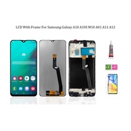 LCD with Frame For SAMSUNG GALAXY A10S A10 M10 A105 A01 A01 Core A013 A11 A115  A12  A107 LCD Display With Touch Screen